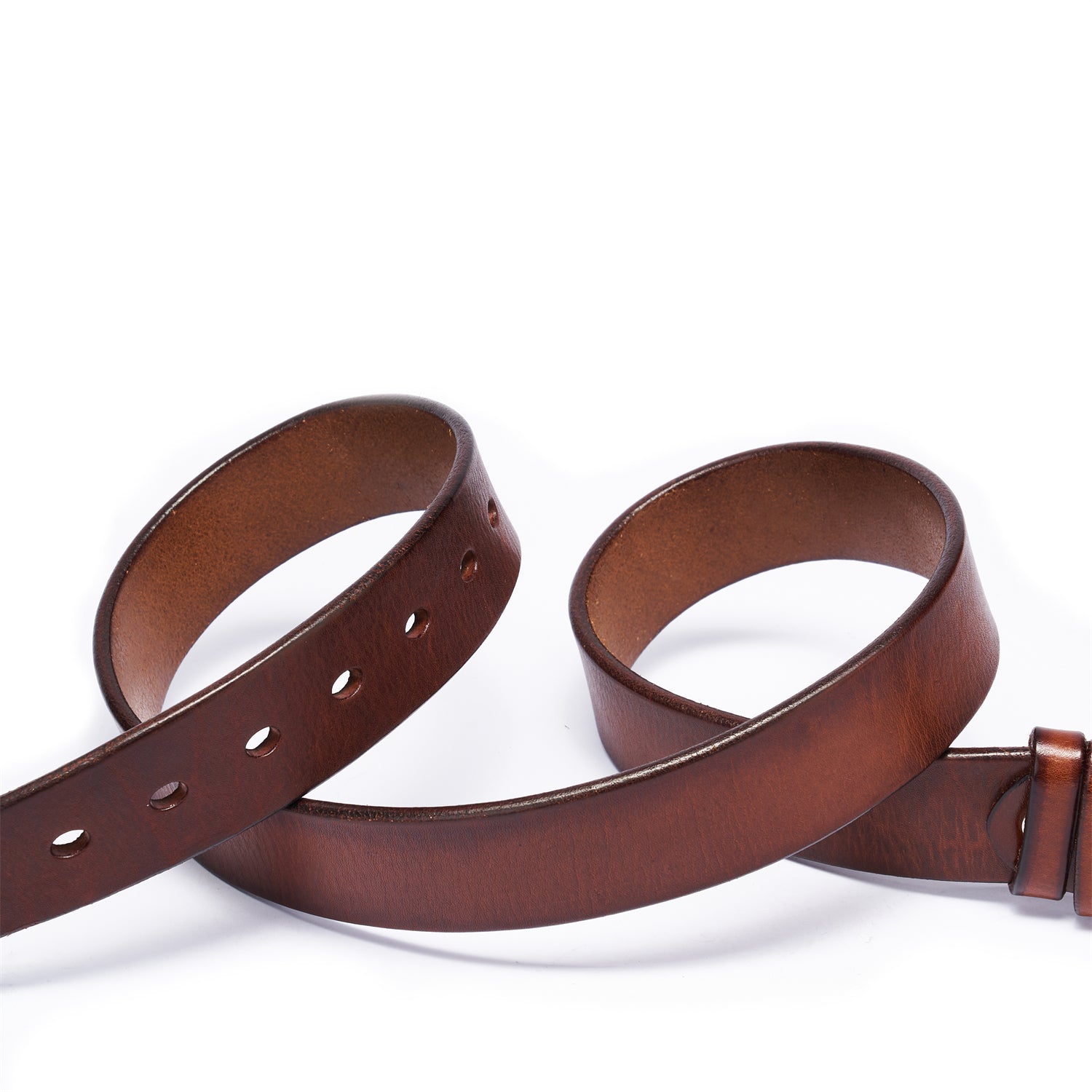 Heritage Brown Belt in Aged Full-Grain Leather With Antiqued Buckle & 38mm Width