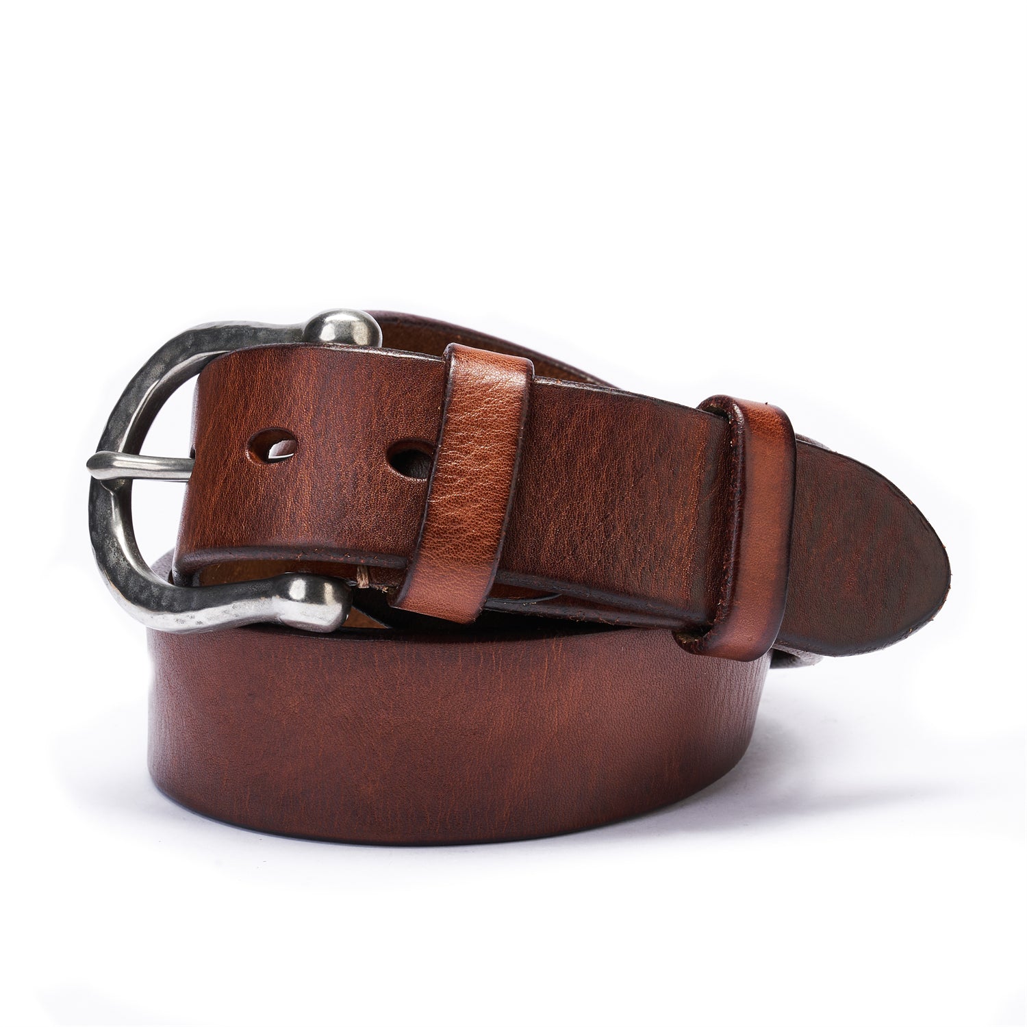 Heritage Brown Belt in Aged Full-Grain Leather With Antiqued Buckle & 38mm Width