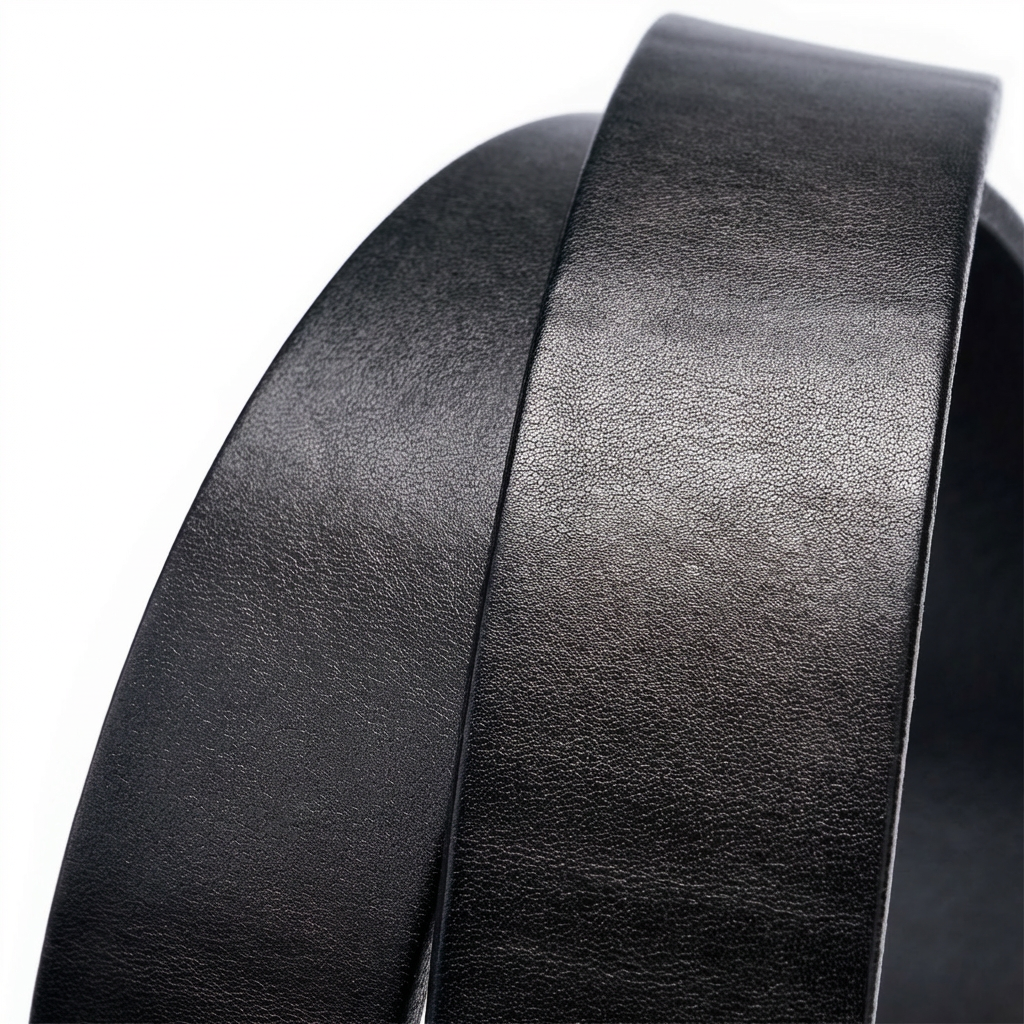 BELTLEY Black Heritage Belt – 38mm Full-Grain Leather with Stainless Steel Buckle-Extra Long
