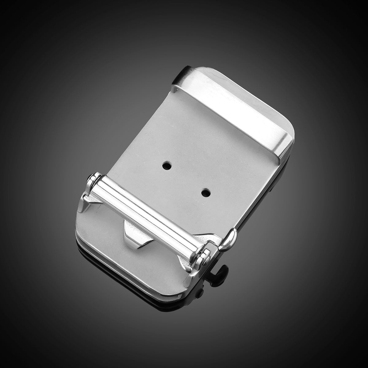 BELTLEY Calfskin Leather Belt with Ratchet Buckle