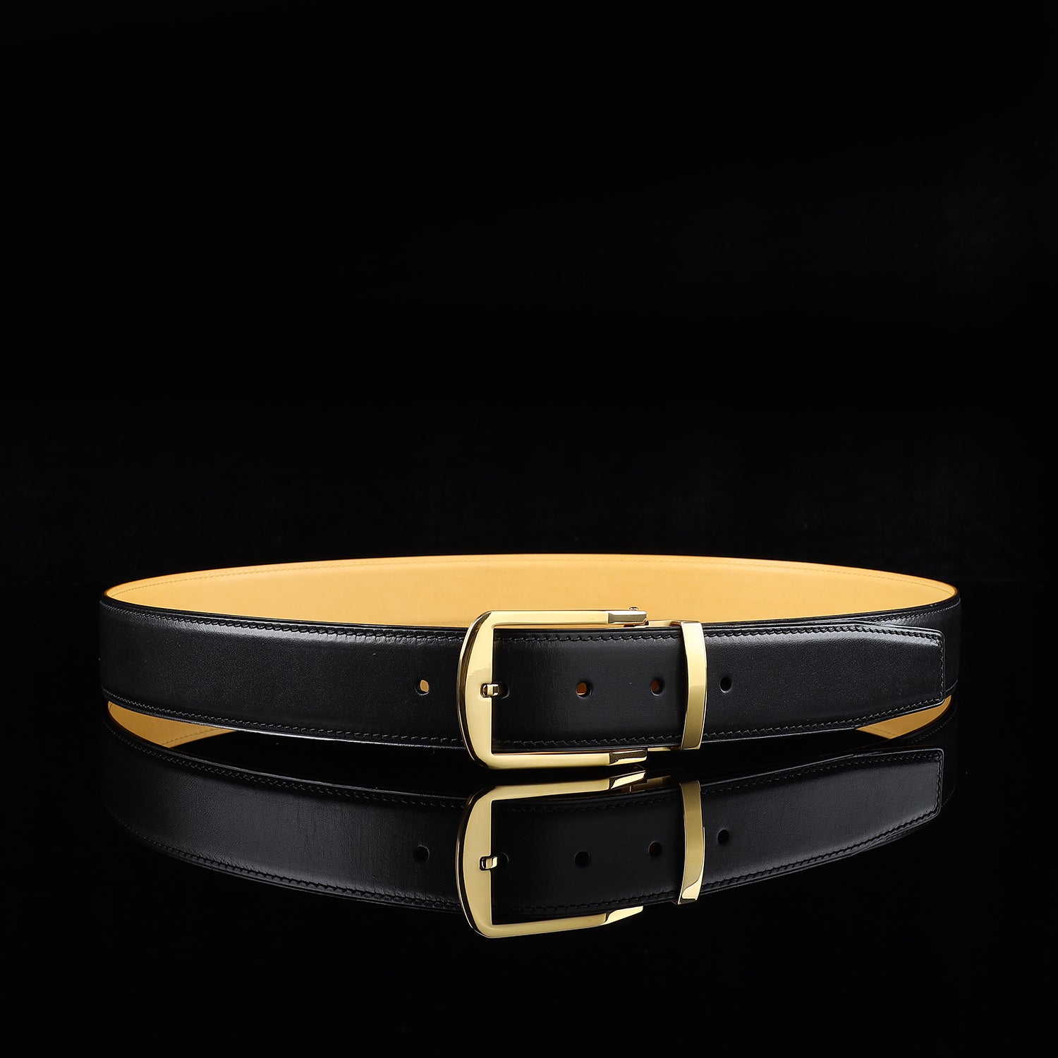 BELTLEY Men’s Calfskin Dress Belt 1.5 Inches (38mm)