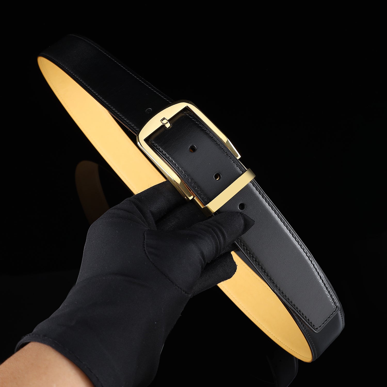 BELTLEY Men’s Calfskin Dress Belt 1.5 Inches (38mm)
