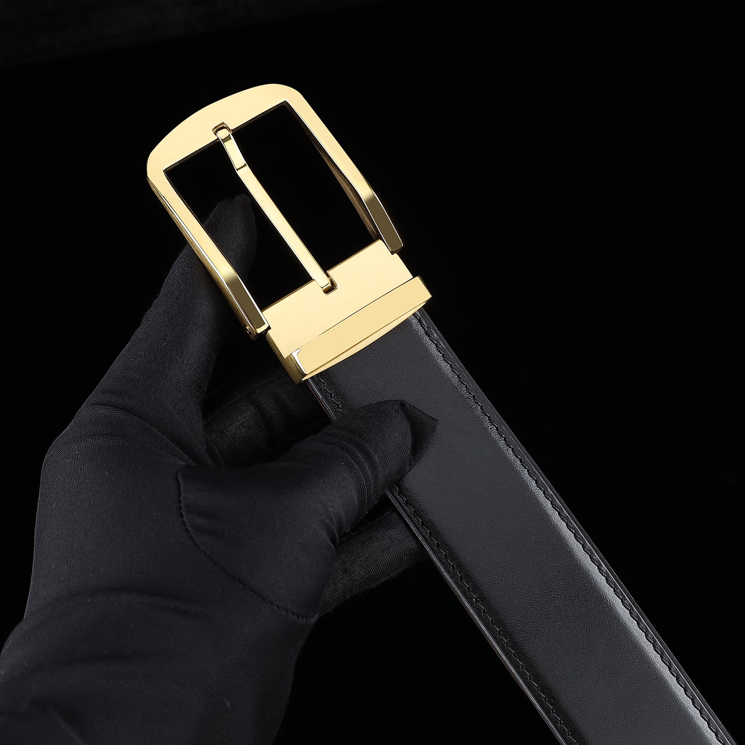 BELTLEY Men’s Calfskin Dress Belt 1.5 Inches (38mm)