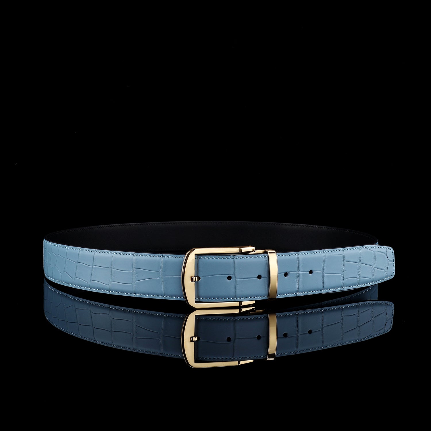 Original Crocodile Belly Skin Belt For Men By BELTLEY