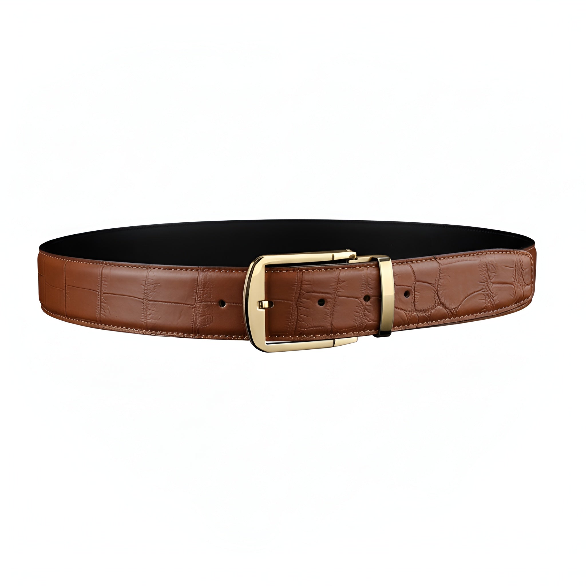 Original Crocodile Belly Skin Belt For Men By BELTLEY