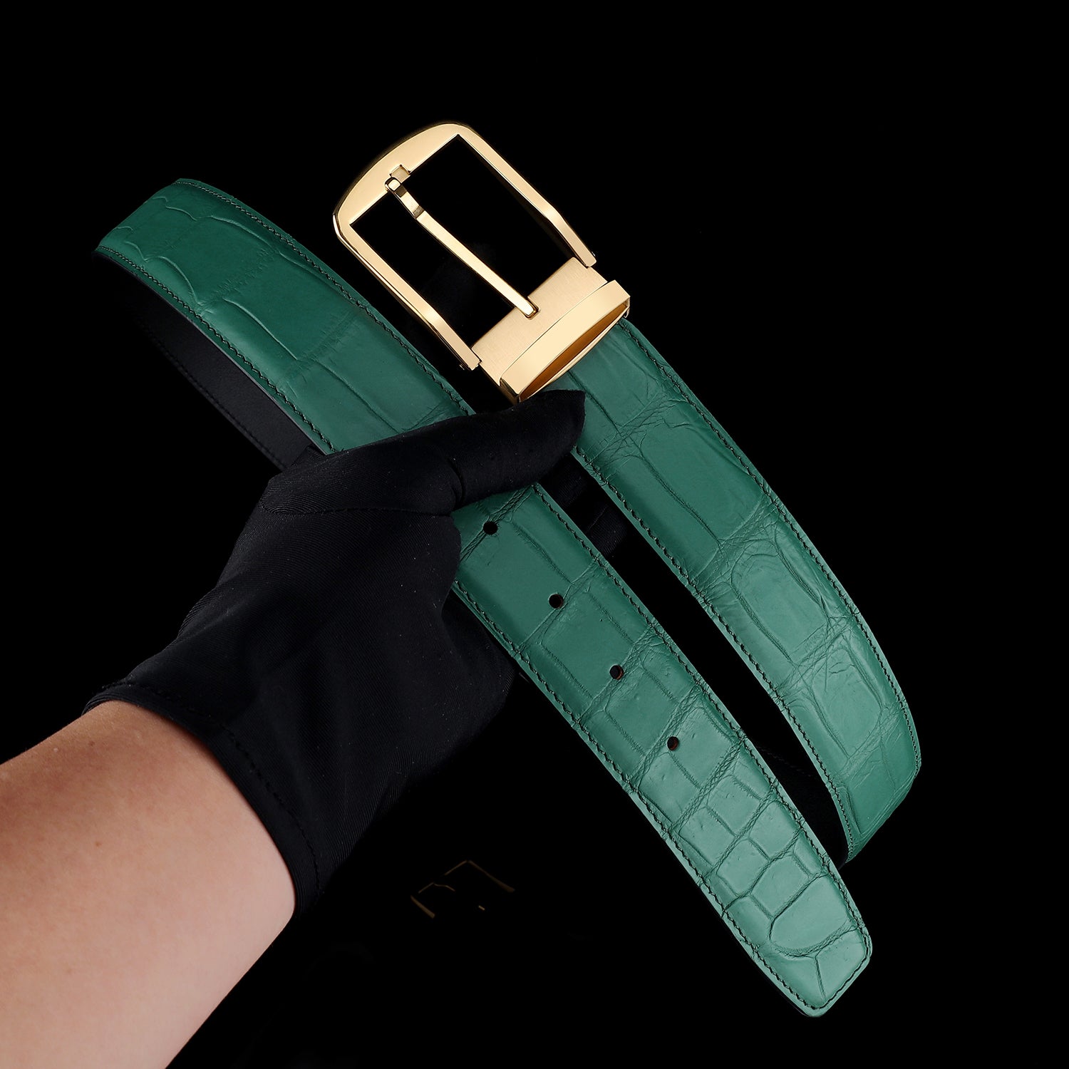 Original Crocodile Belly Skin Belt For Men By BELTLEY