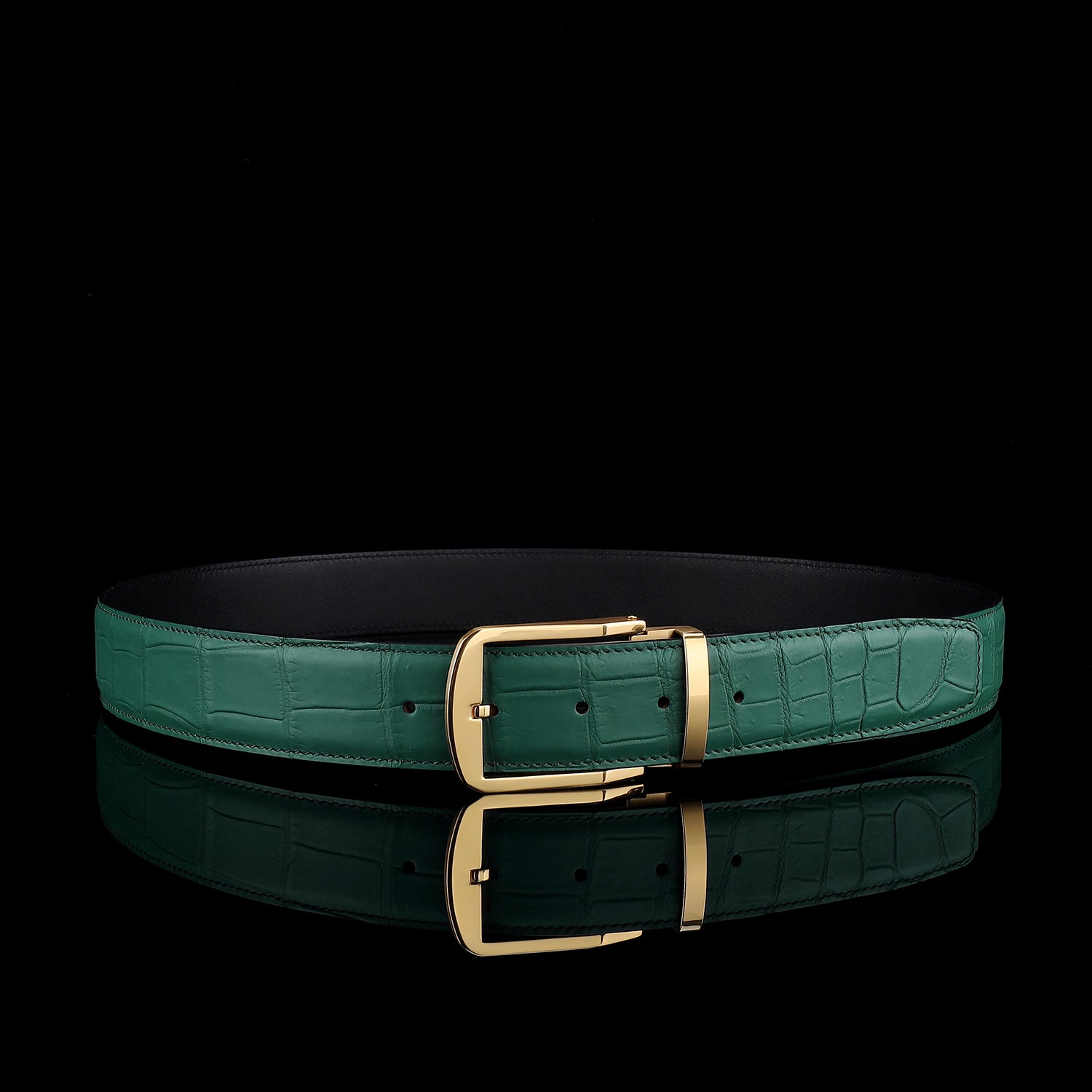 Original Crocodile Belly Skin Belt For Men By BELTLEY