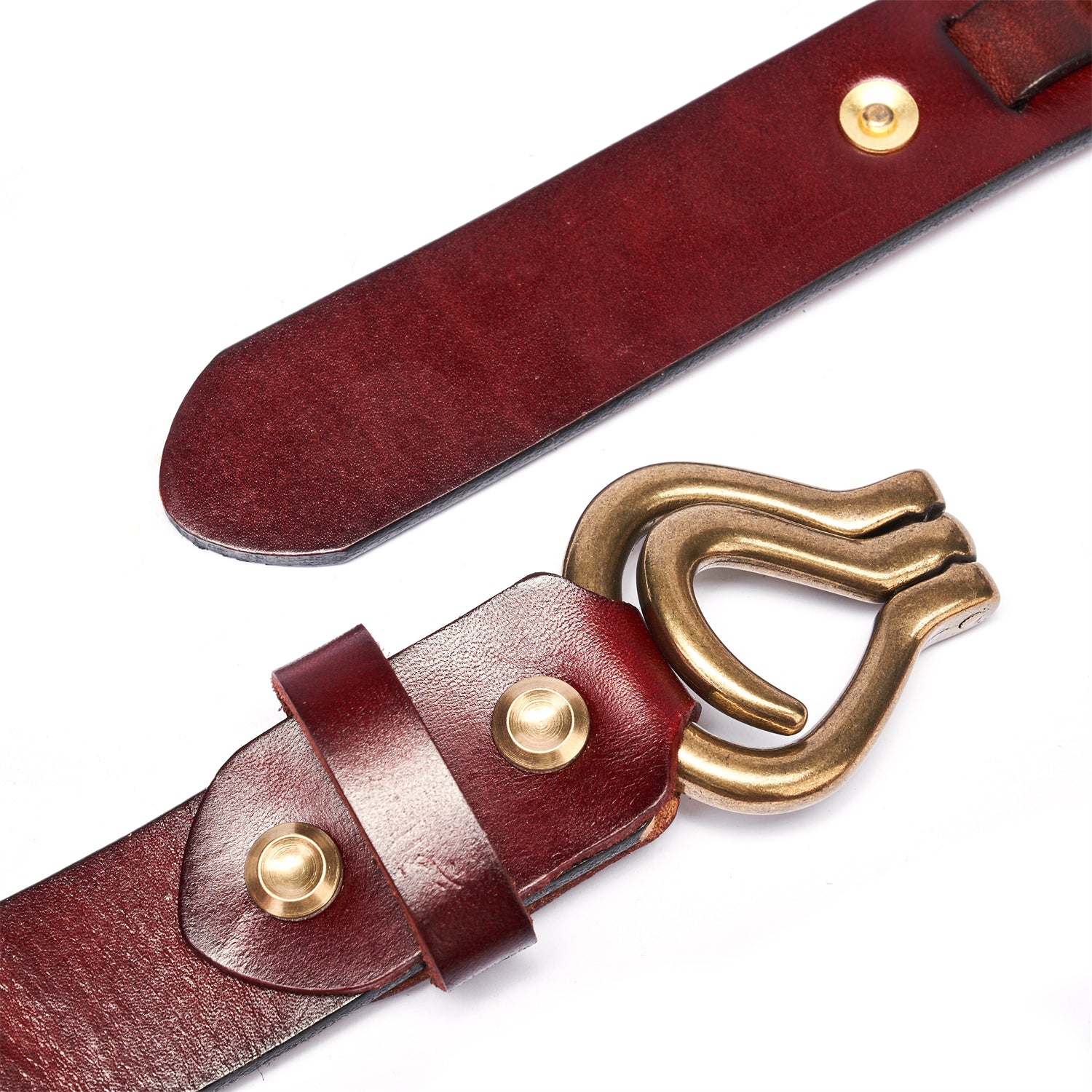 BELTLEY Unisex Deep Claret Quick-Deployment Belt