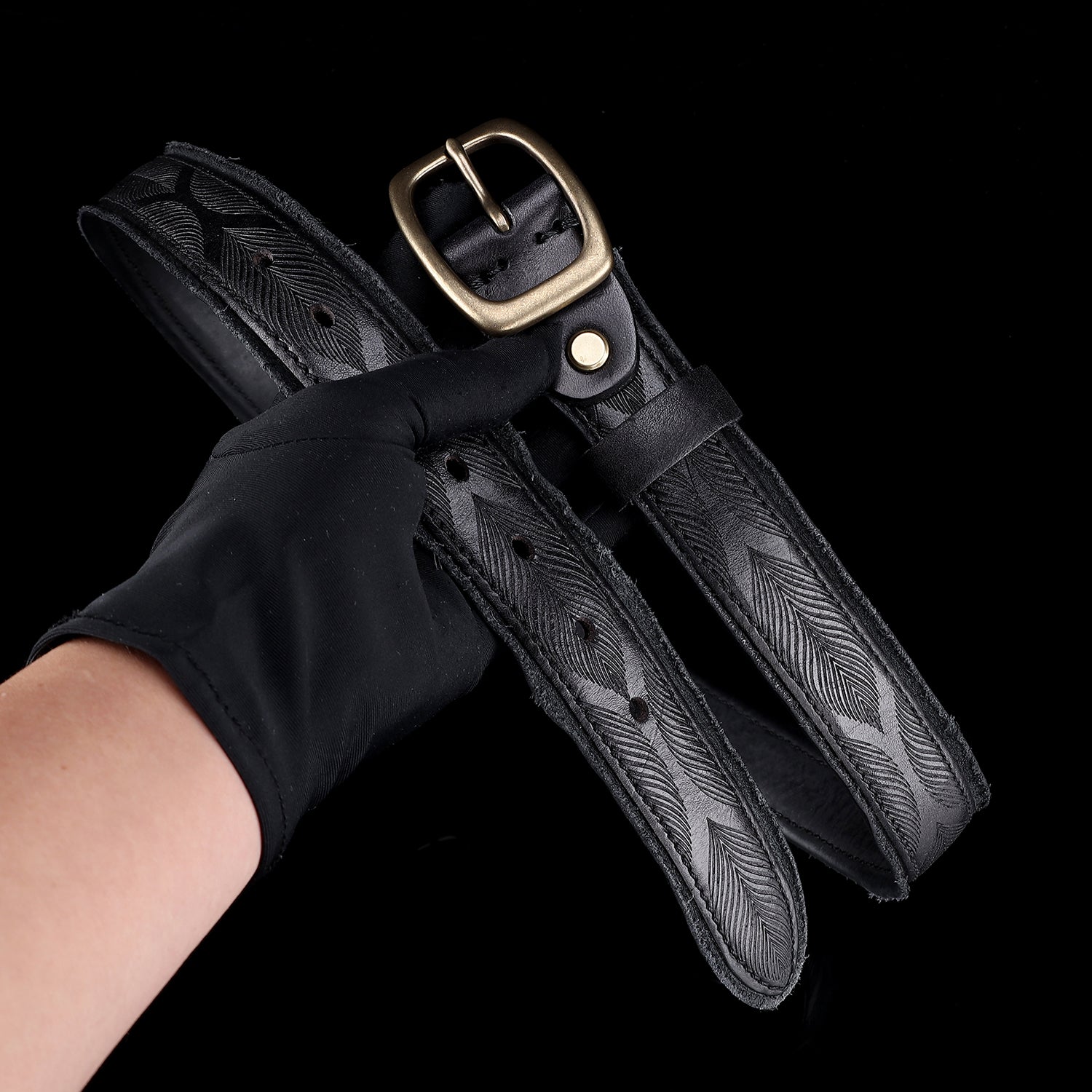 BELTLEY 1.38" Wide Vintage Casual Jeans Belt with Antique Brass Buckle (Brown & Black)