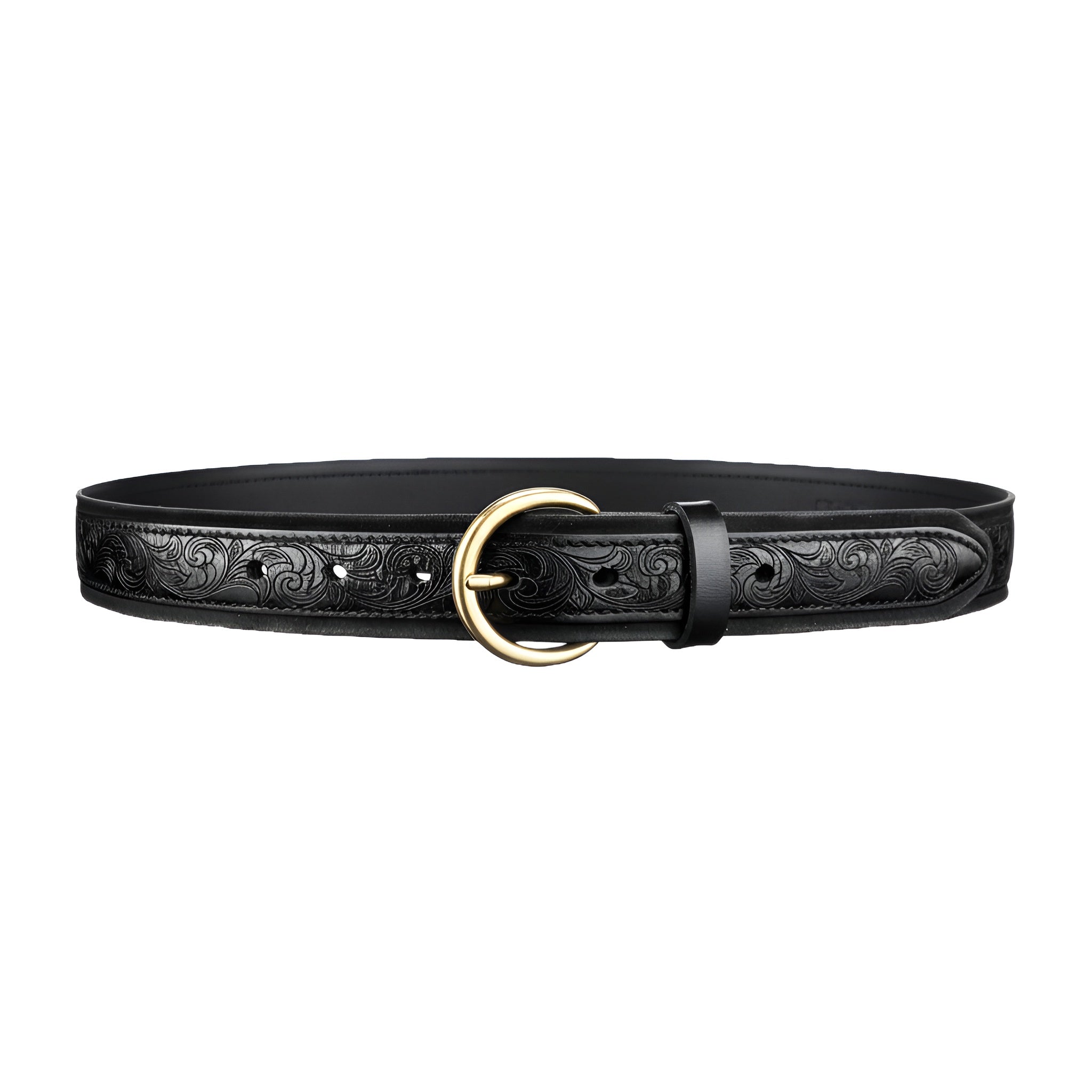 Women's Western Floral Leather Belt –Vintage Casual Belt for Jeans — additional view 16 | BELTLEY
