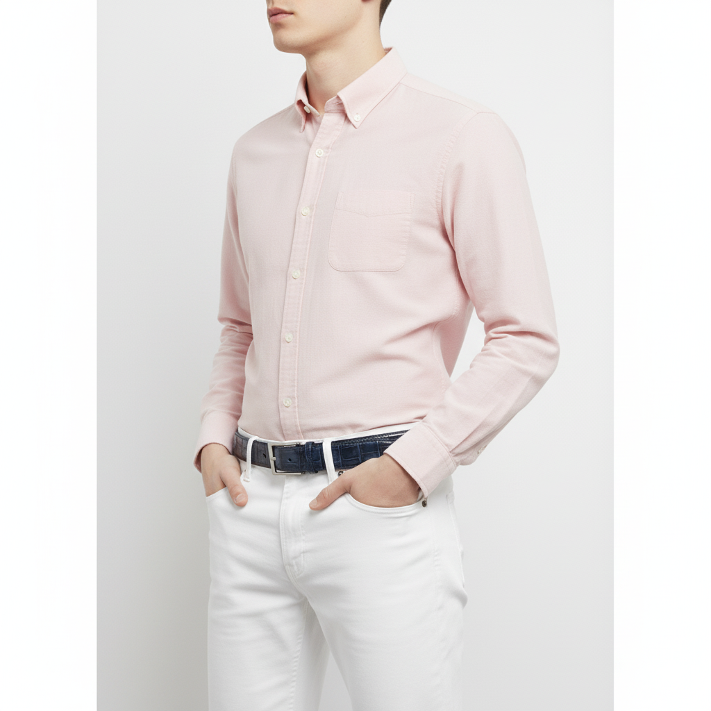 BELTLEY Artisan Crafted Midnight Blue Alligator Belt – Hand-Finished, 1.38"