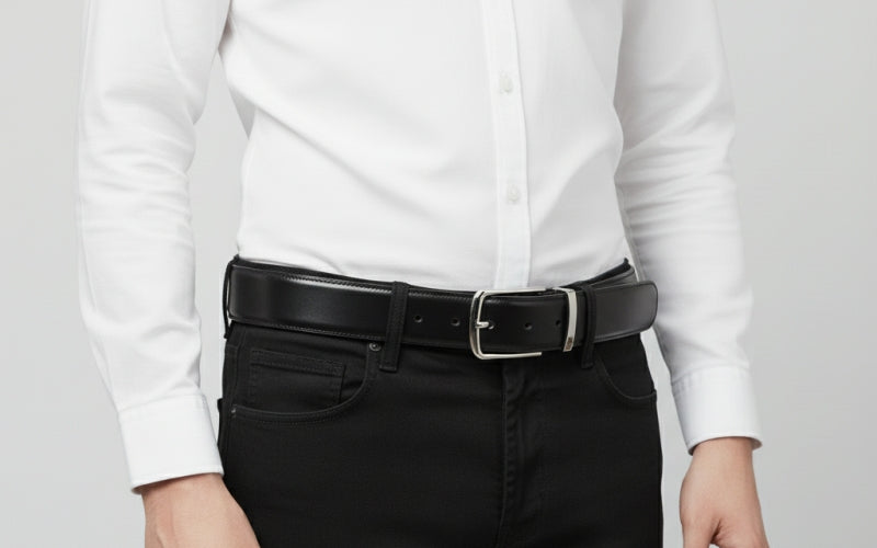 Calfskin vs Patent Leather Belt for Black-Tie