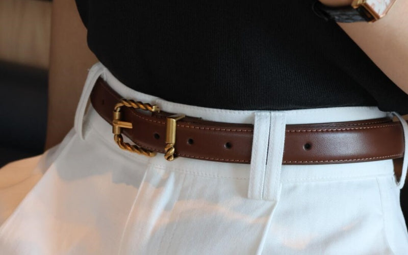How to Wear a Skinny Belt with Jeans（Guide to Effortless Cool ）