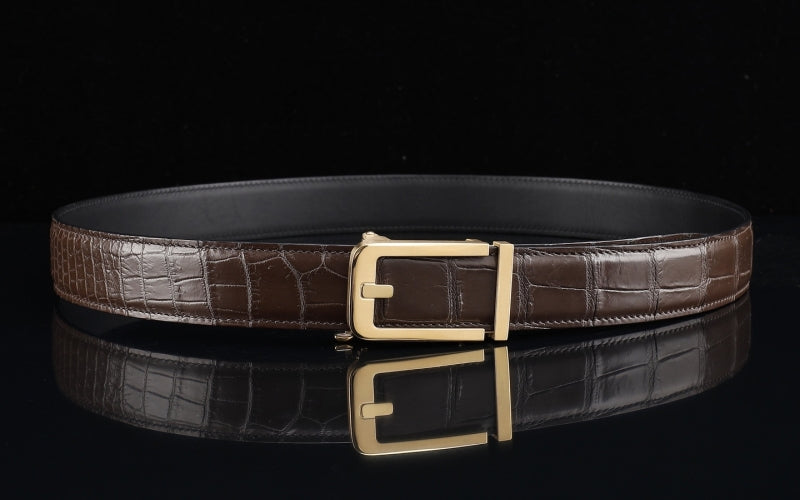 Why Crocodile Belt Scales Get Smaller Toward the Tail?