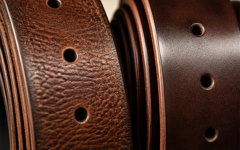 American vs Italian Full-Grain Leather Belts: The Tannage Showdown