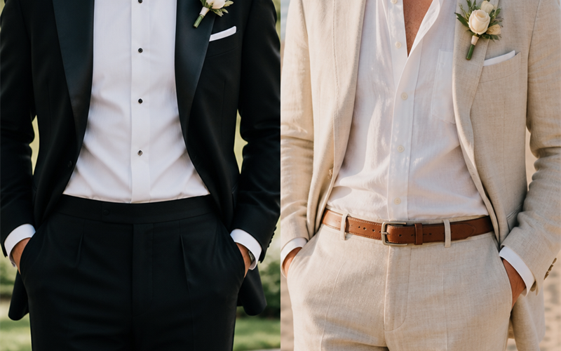 Belt for the Groom: Black Tie, Beach, and Backyard Weddings