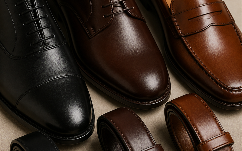 Calfskin Belt with Loafers, Oxfords, and Derbies: Pairing Guide