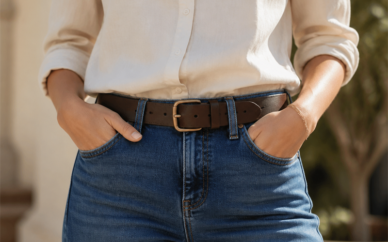 Can Women Wear Men's Full-Grain Leather Belts?