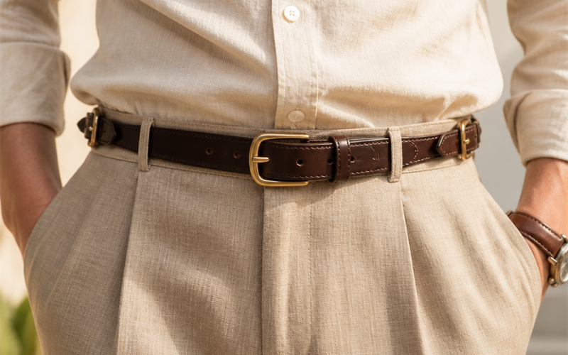 How to Wear a Belt With No-Belt-Loop Trousers (or Skip It)