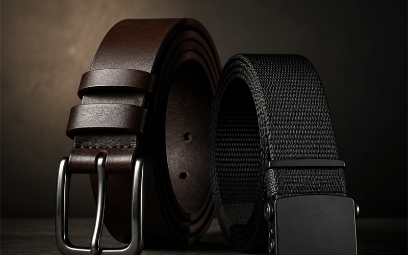 Leather Belt vs Webbing Belt for Everyday Wear