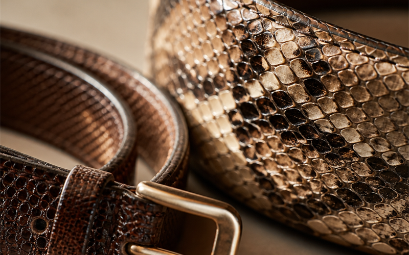 Lizard vs Python Belt — Which Exotic for a Slim Dress Belt?