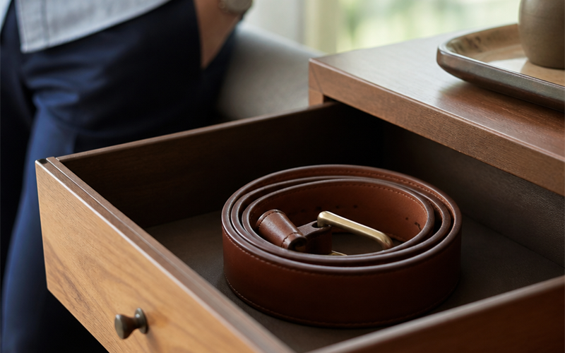 The Travel Belt Roll — How Hotels and Valets Actually Store Your Belts