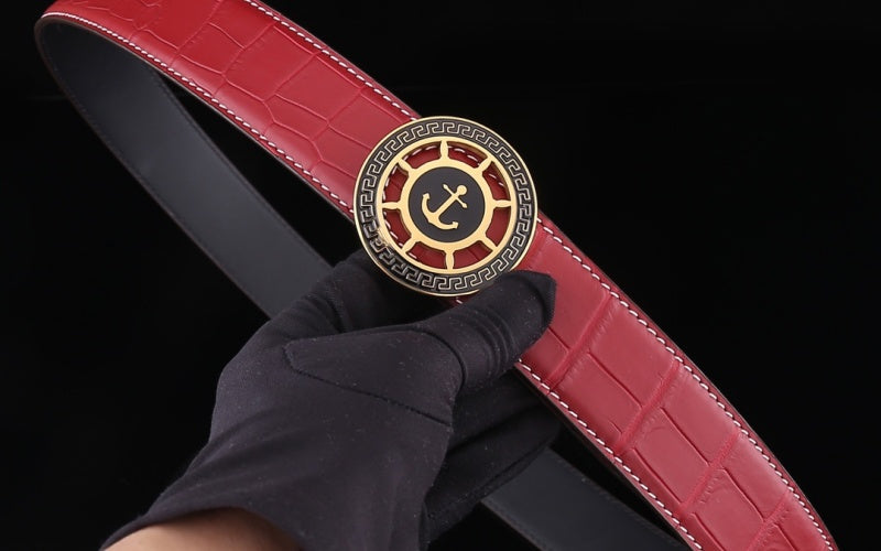 Two-Tone Crocodile Belt: Reversible vs Painted Edge