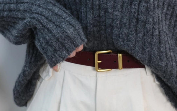 How to Match a Belt with Sweaters: Width & Color