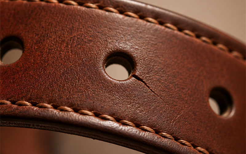 Why Full-Grain Belts Crack at the Buckle Holes (And How to Prevent It)