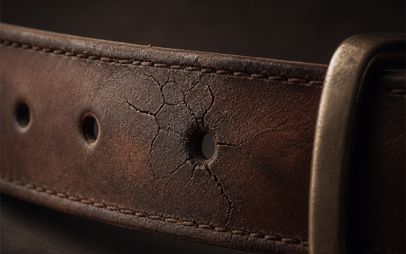 Winter Belts — Why Cold Cracks Leather and How to Prevent It