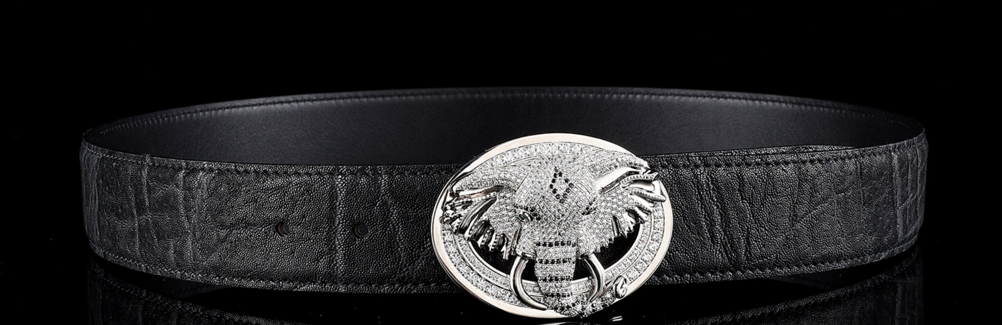 Elephant Leather Belt -Mens Elephant Skin& Hide Belt