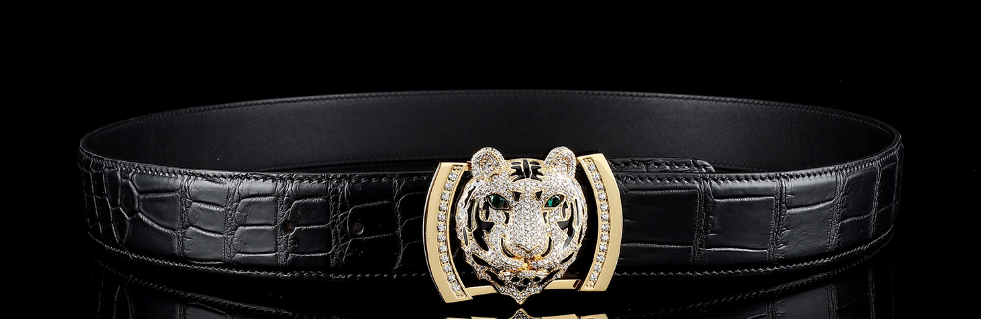 Rhinestone Buckle Belt 