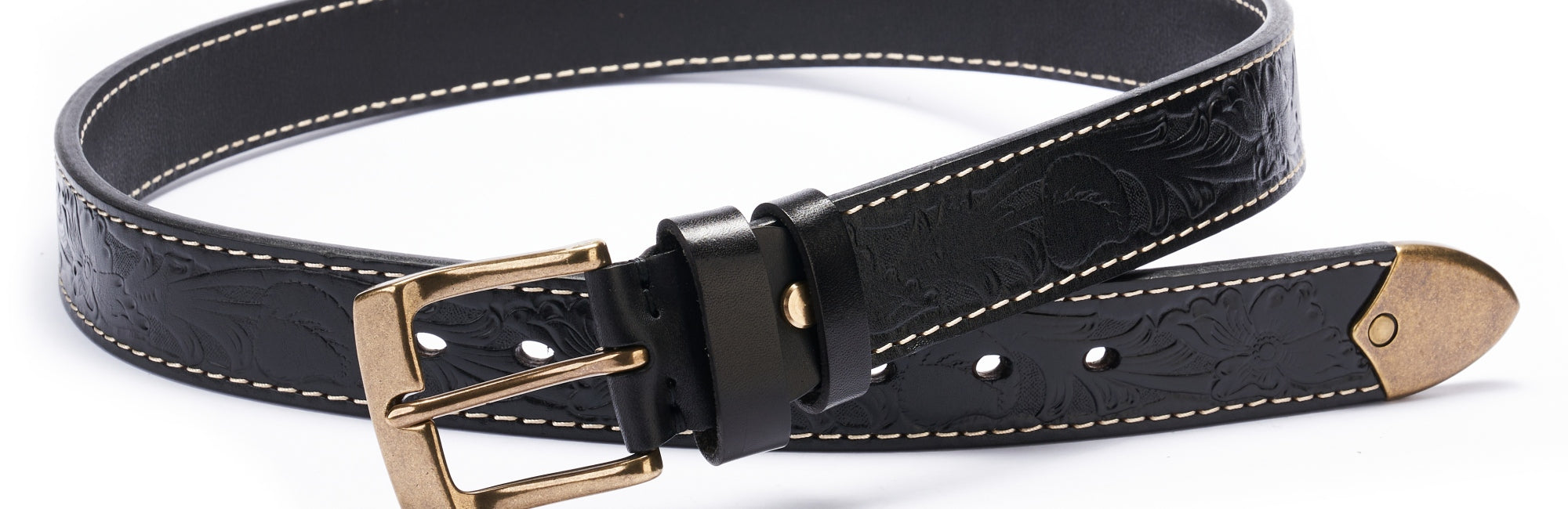 BELTLEY Black Leather Belt Collection For Women & Men 100% Full-Grain