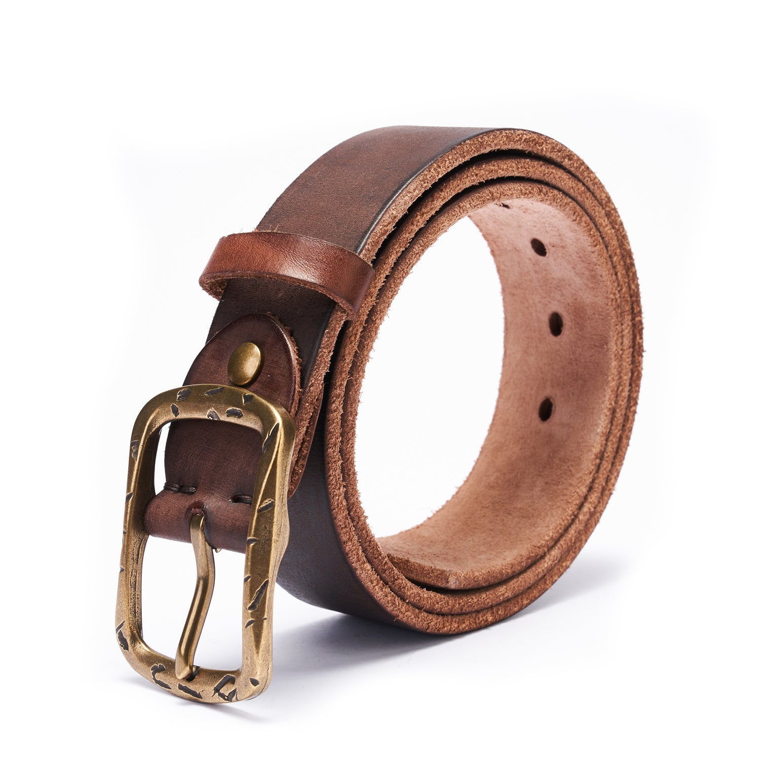 100% Full-Grain Leather Strap in Coffee Bean, Unfinished Raw Edge-1.5 inches