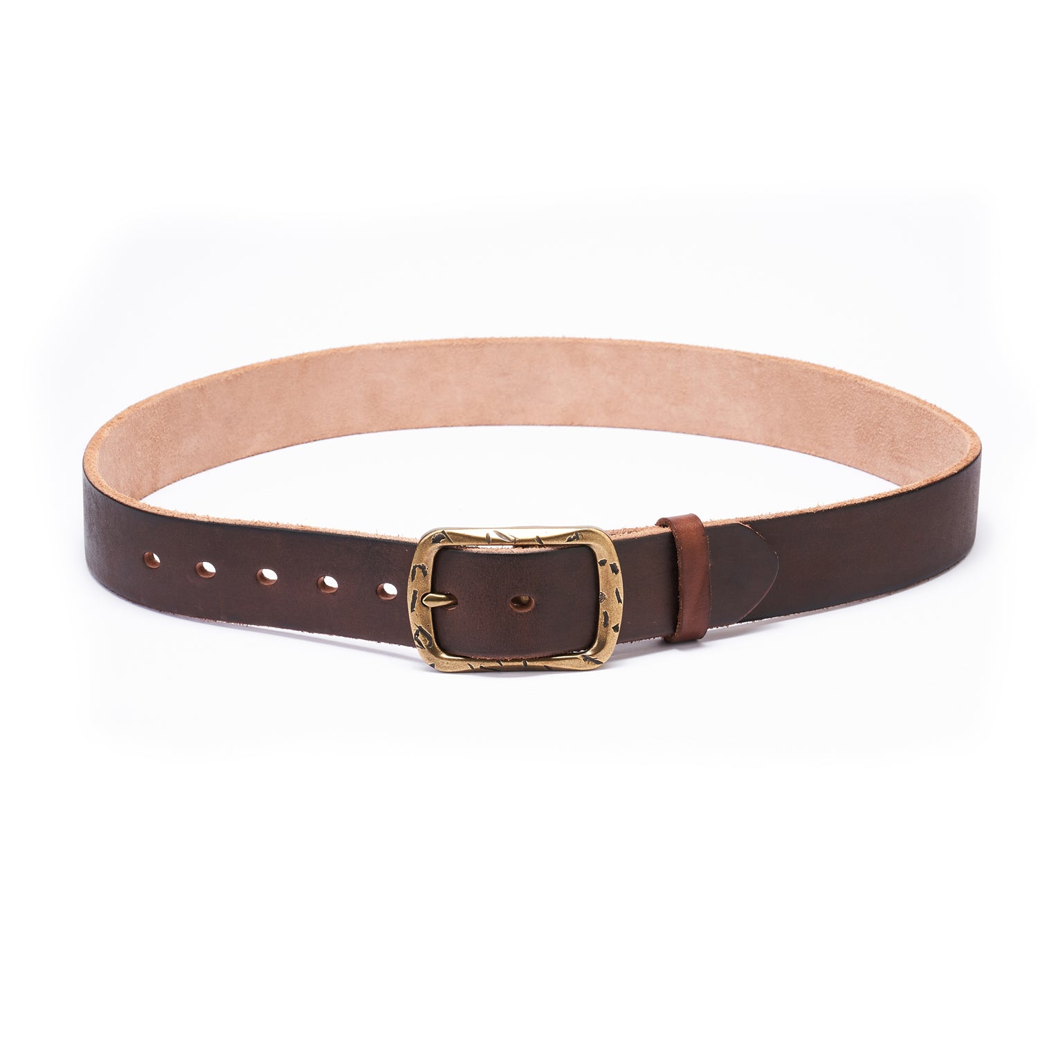 100% Full-Grain Leather Strap in Coffee Bean, Unfinished Raw Edge-1.5 inches