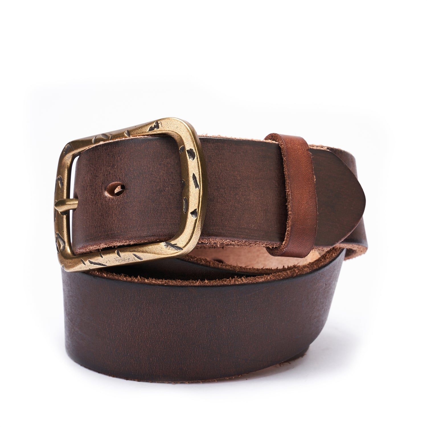 100% Full-Grain Leather Strap in Coffee Bean, Unfinished Raw Edge-1.5 inches