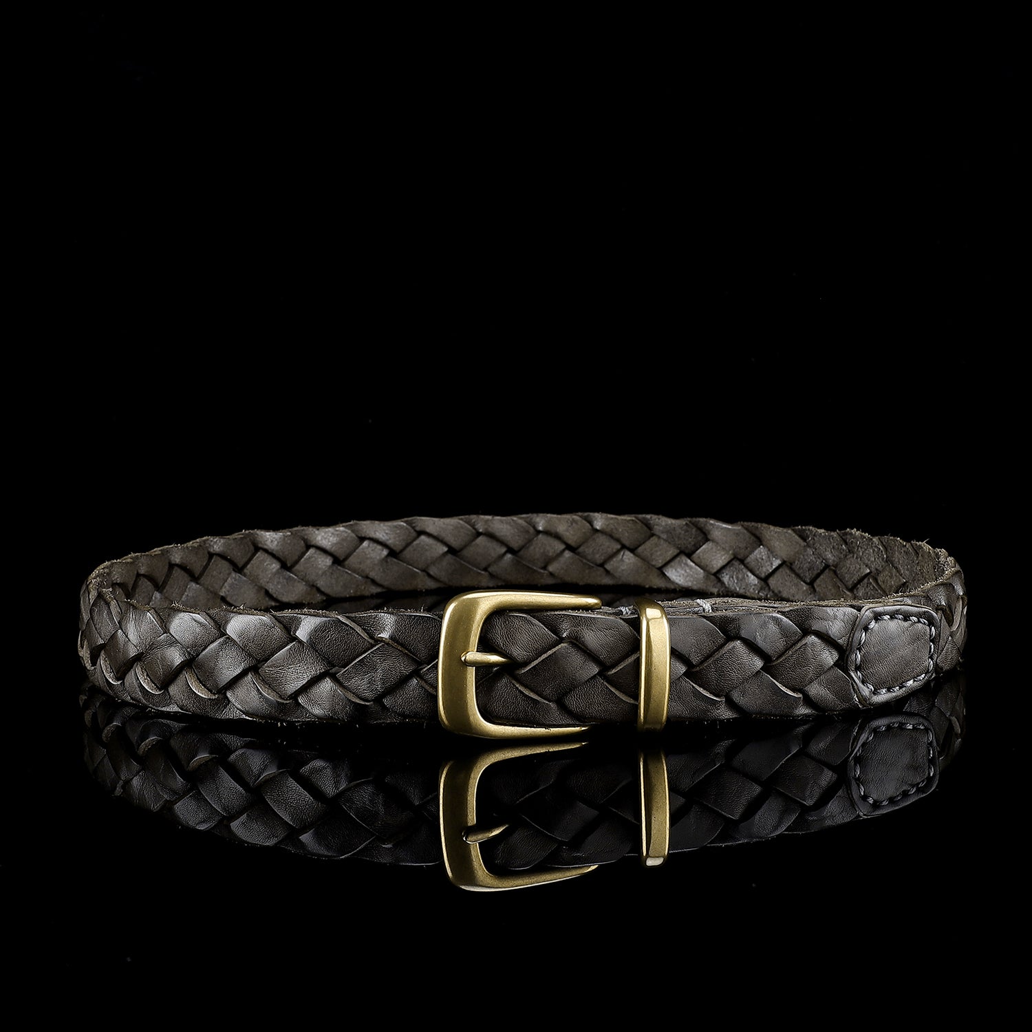 BELTLEY  30mm Hand-Woven Belt for Women |Vintage Dark Brown