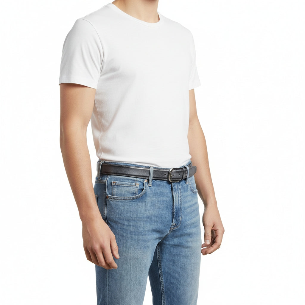 BELTLEY 35mm Waxed Full-Grain Bridle Leather for Men & Women