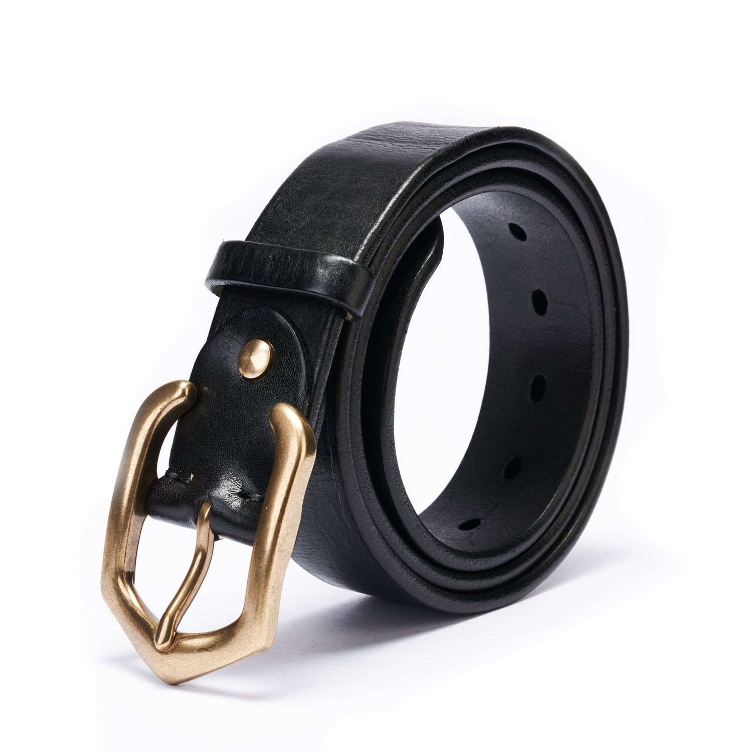 BELTLEY Black Full-Grain Leather Belt – Daily Engineered