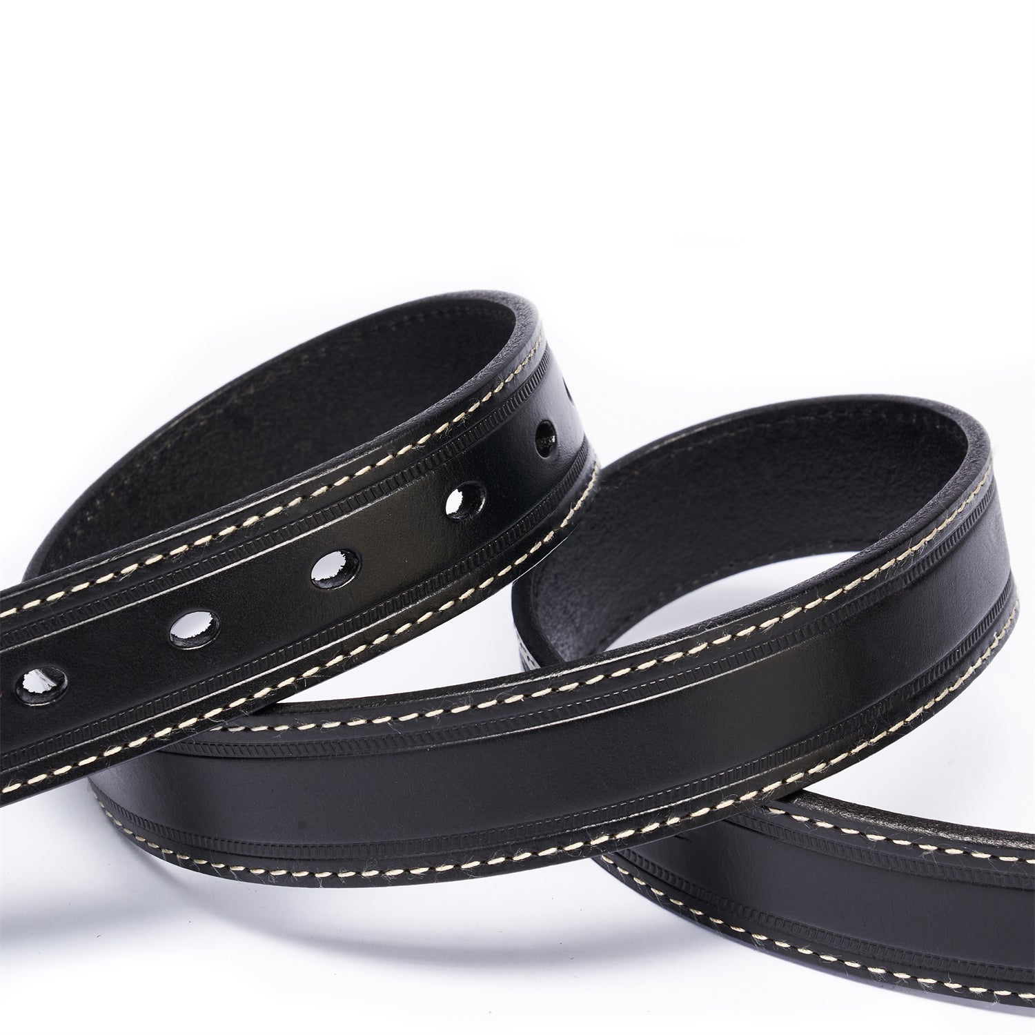 BELTLEY Black Heritage Statement Belt -Oxidizing Bronze Closure