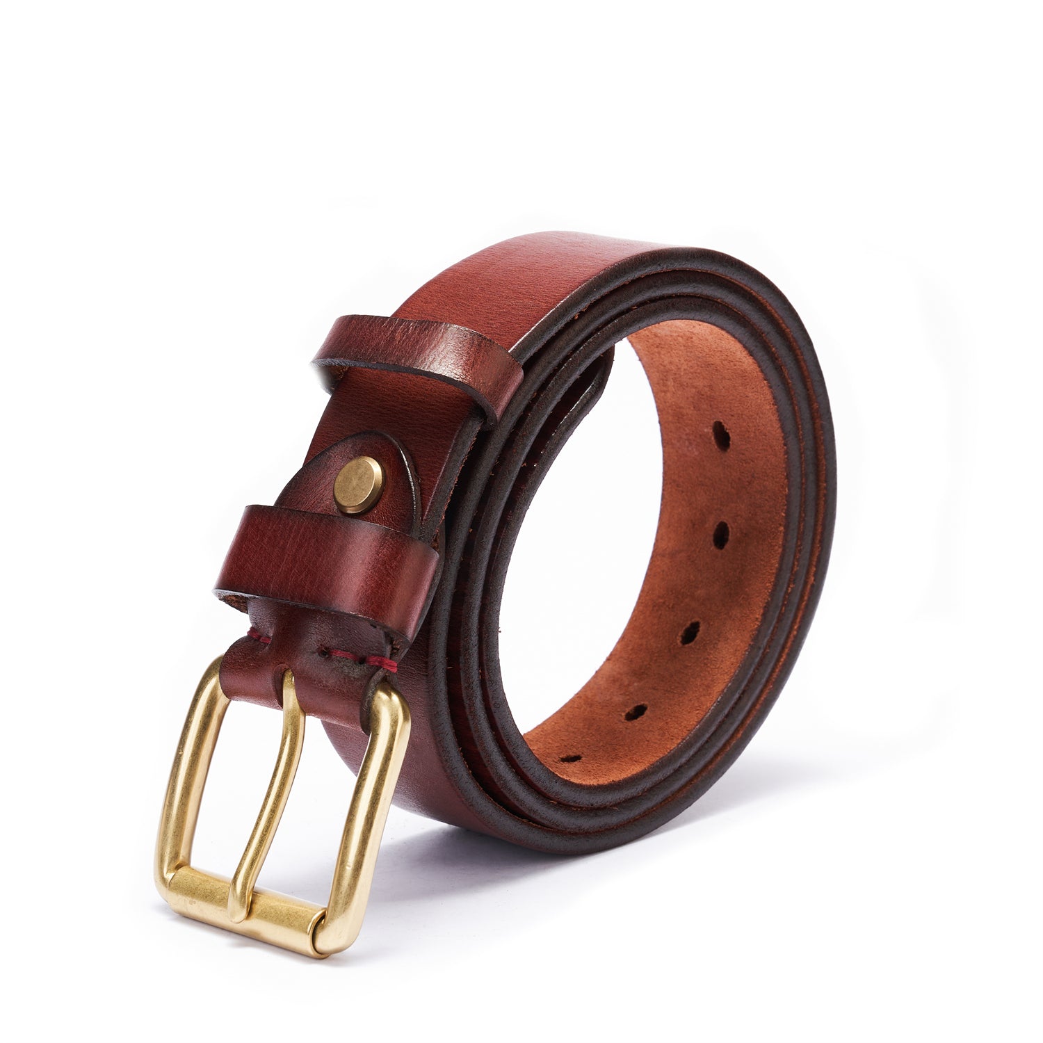 BELTLEY Casual Brown Belt 1.5“ - Full-Grain Leather