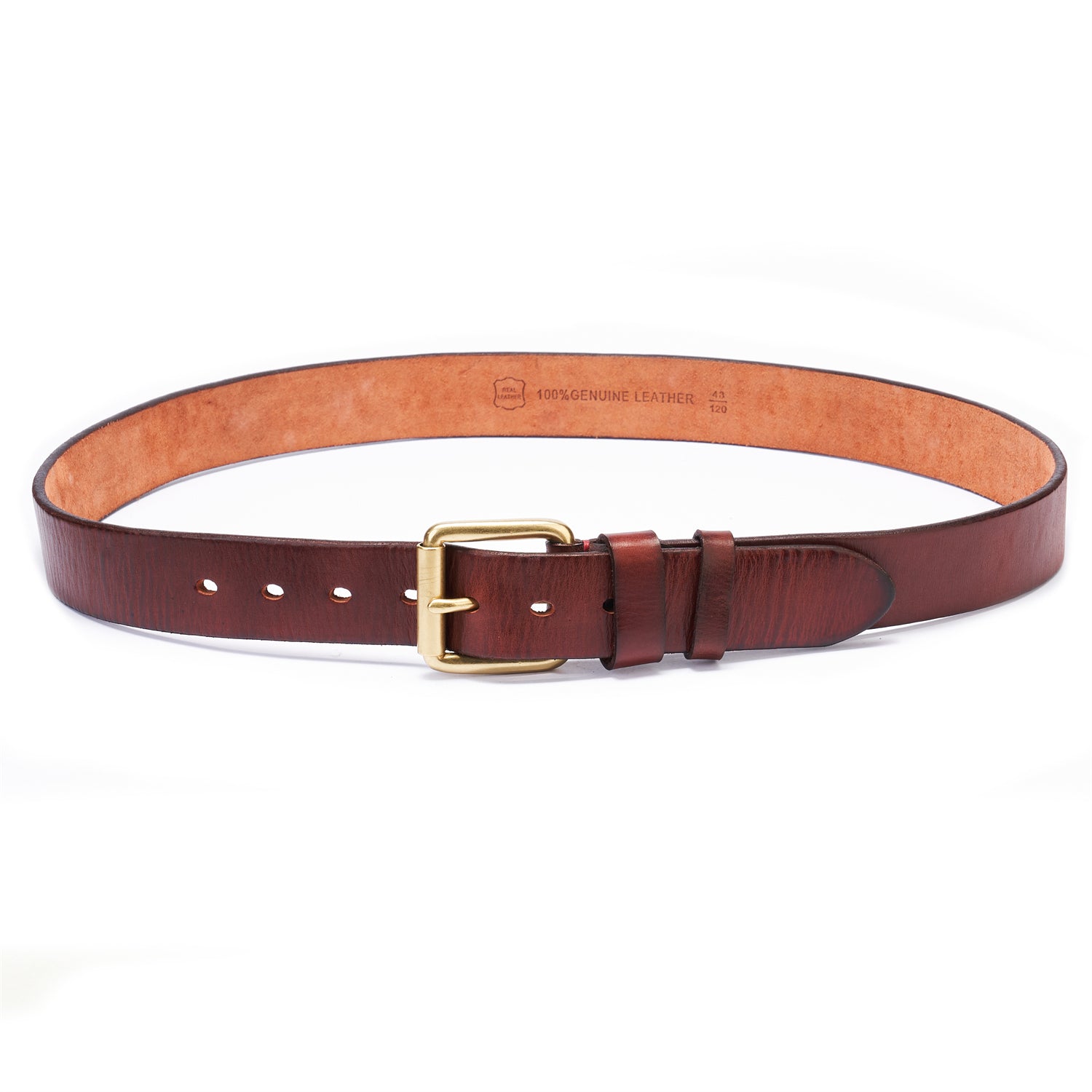 BELTLEY Casual Brown Belt 1.5“ - Full-Grain Leather