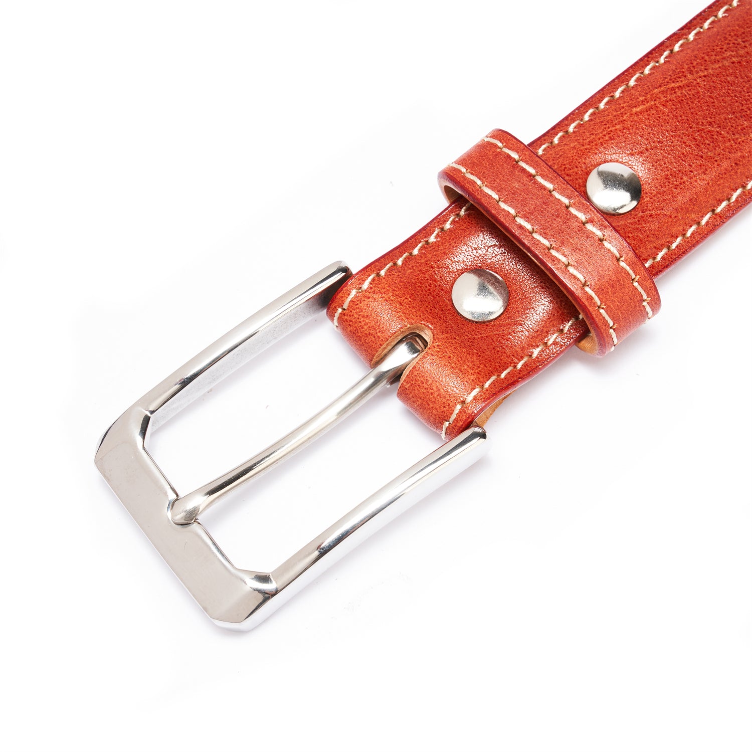 BELTLEY Classic Unisex Brown Belt – 1.38“ Full-Grain Leather  Double-Layer