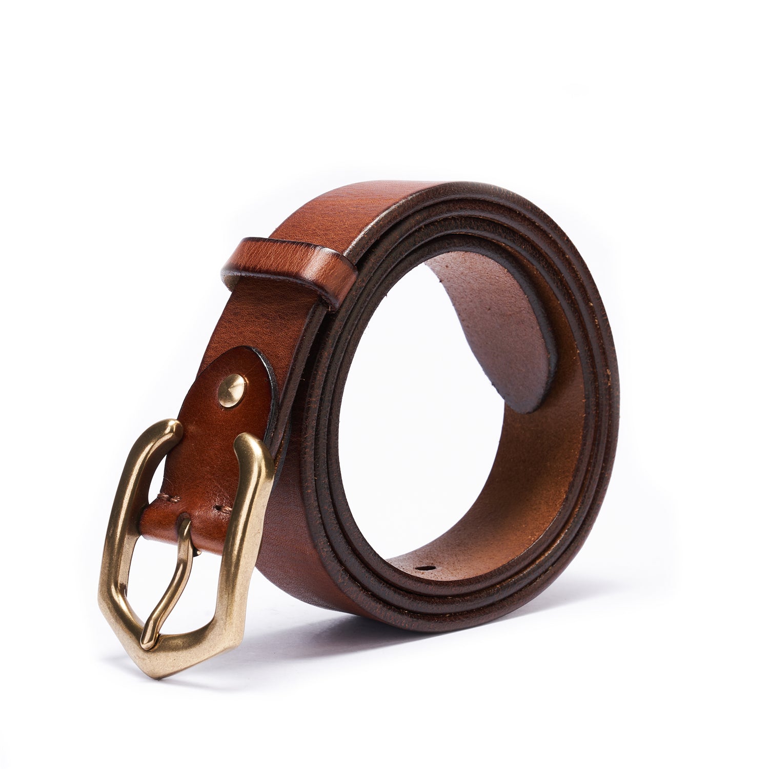 BELTLEY Classical Brown Full-Grain Leather Belt – Daily Engineered-38MM