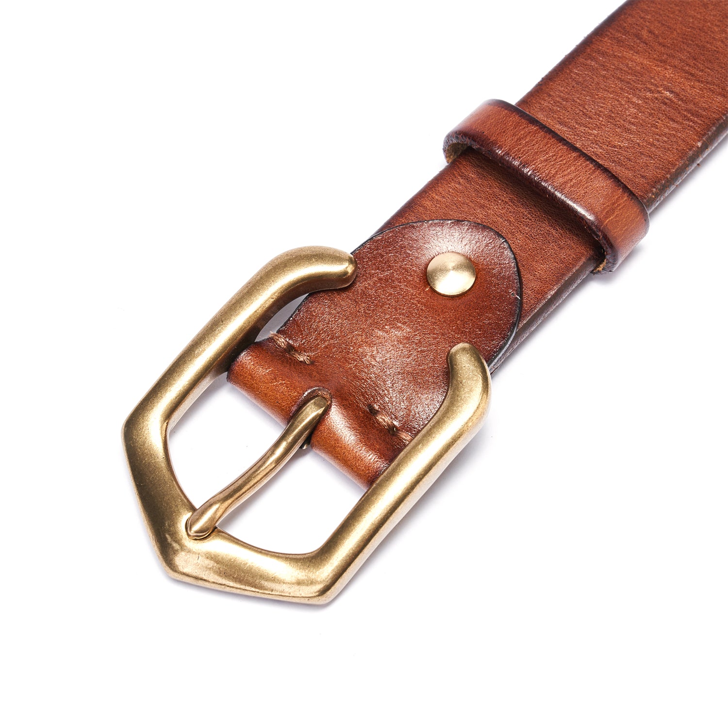 BELTLEY Classical Brown Full-Grain Leather Belt – Daily Engineered-38MM
