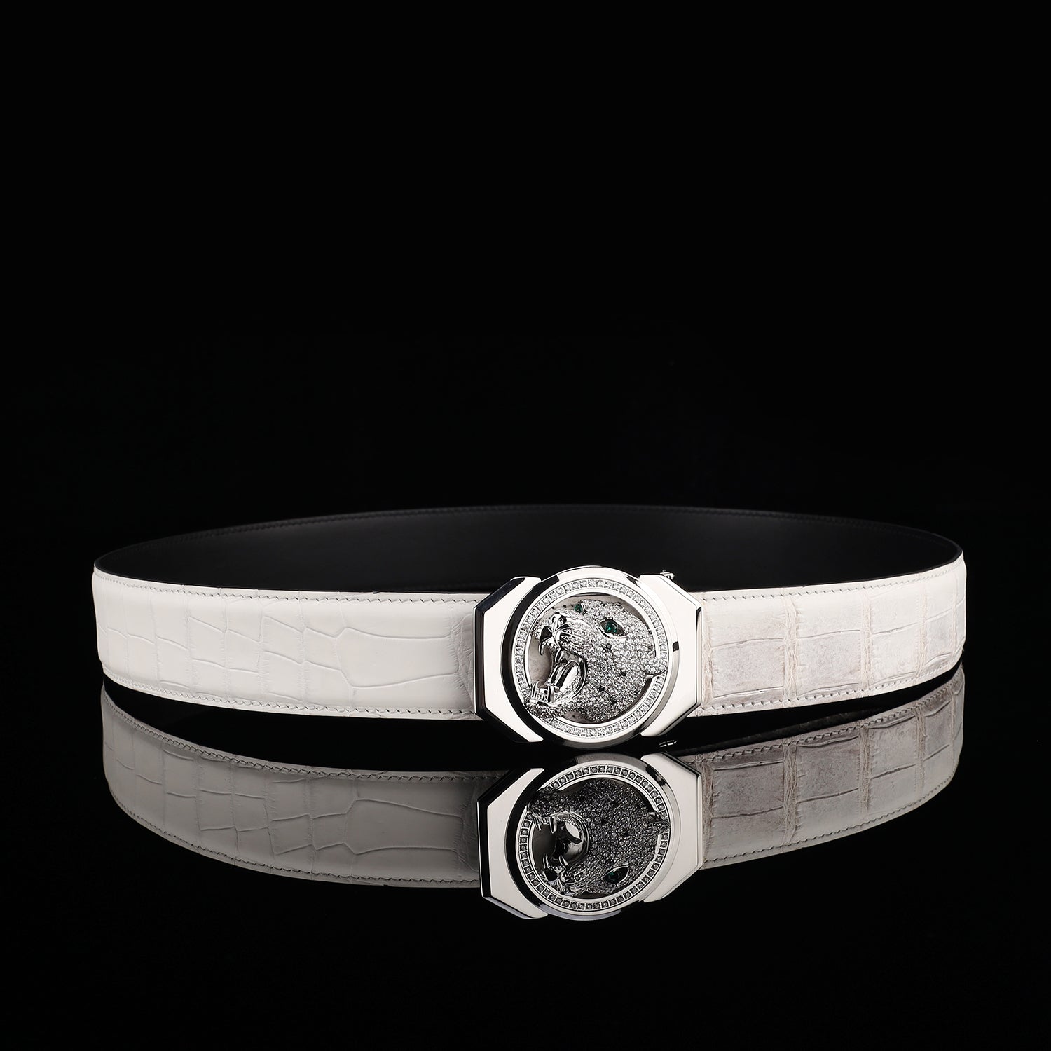 BELTLEY Genuine Himalayan Crocodile Belt for Men