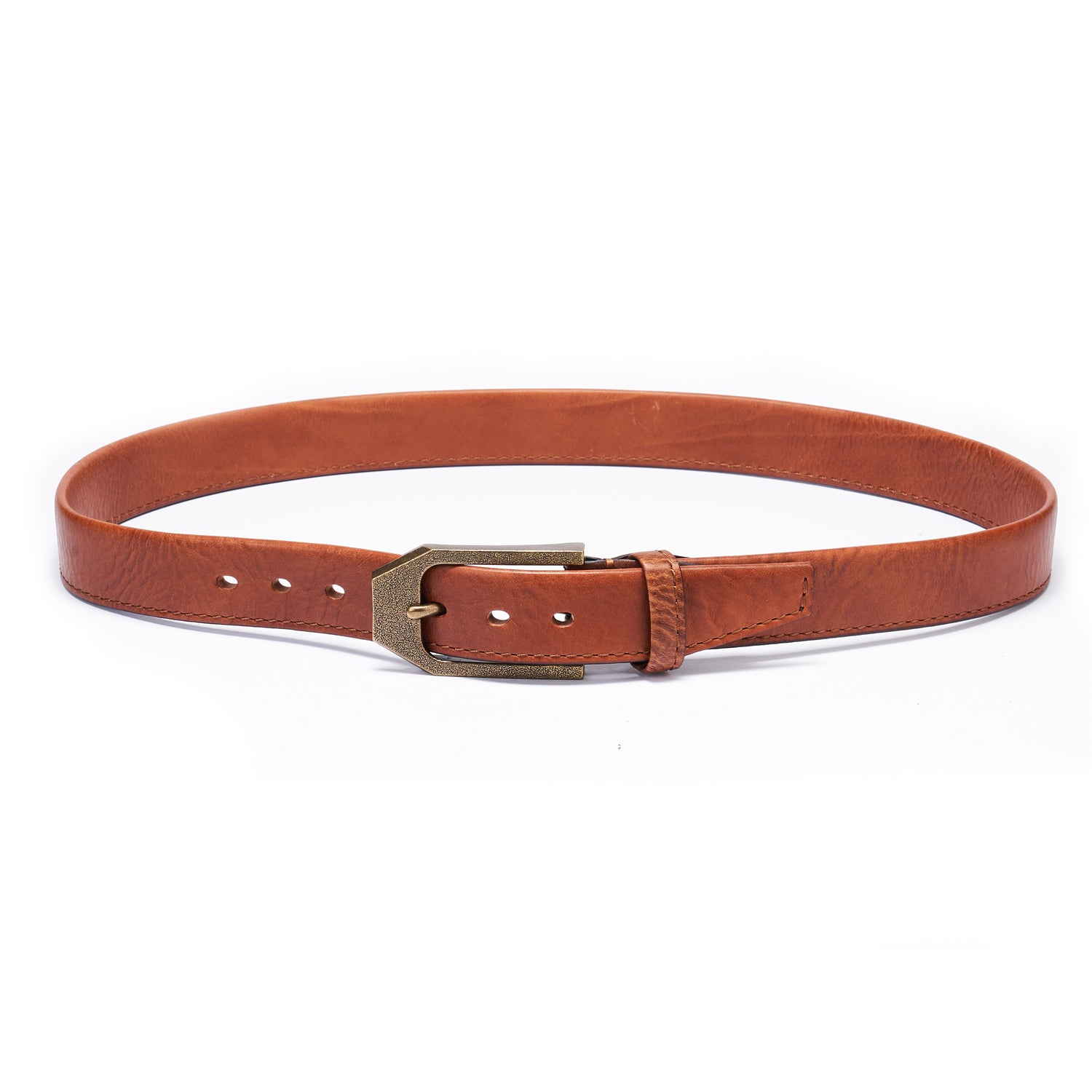BELTLEY Khaki Heritage Belt 1.5" Super Heavy Duty -Antique Brass Buckle