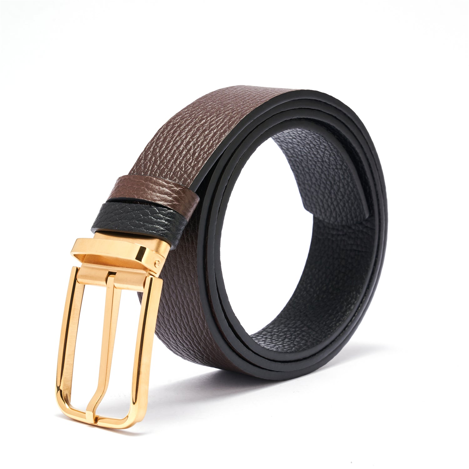 BELTLEY LuxeAffair Reversible  Espresso/Black  Belt 1.38 Width