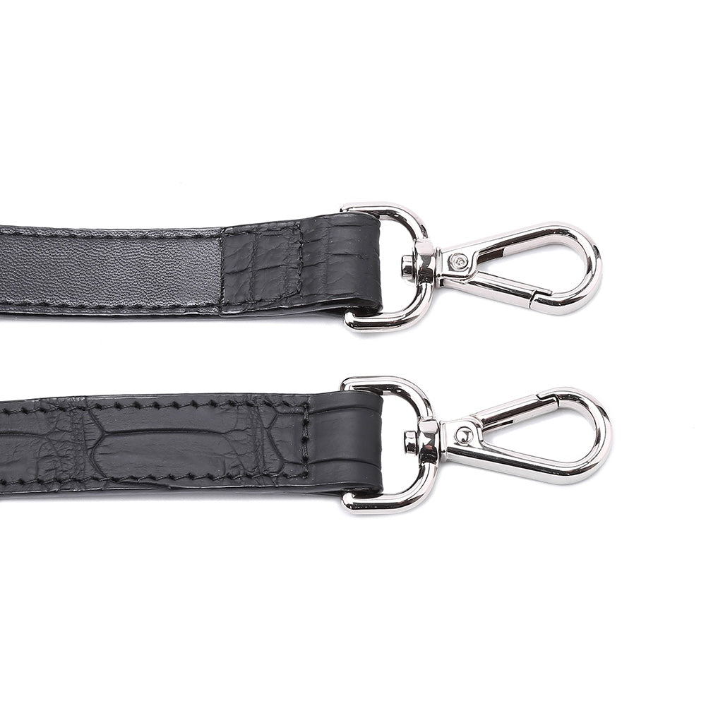 BELTLEY Luxury Women's Black Matte Nile Crocodile  Bag