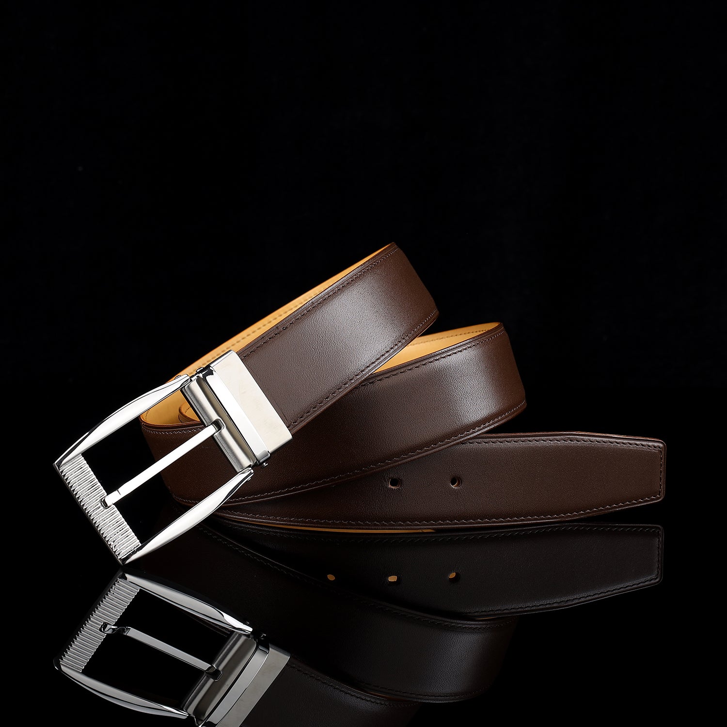 BELTLEY Men's Calfskin Casual Belt – Everyday Belt